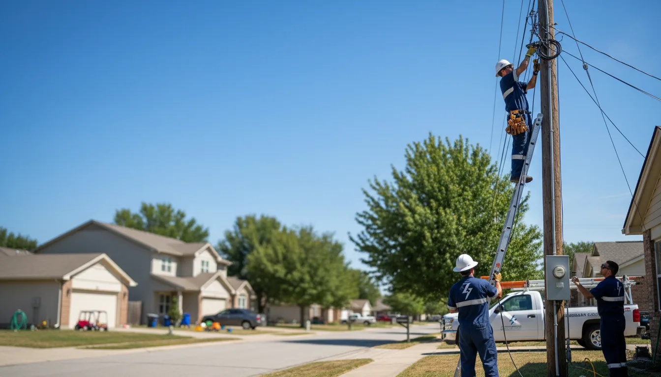 Residential electrician providing installation services in Arapahoe, NE